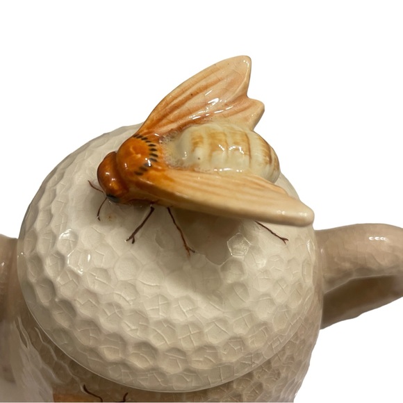 Vintage Teapot Honey Bees and Hive Made in Japan by Marutomoware Very Nice - Picture 8 of 16